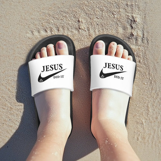 He Did It Christian Children's Sandals - ClaimedbyGodDesigns