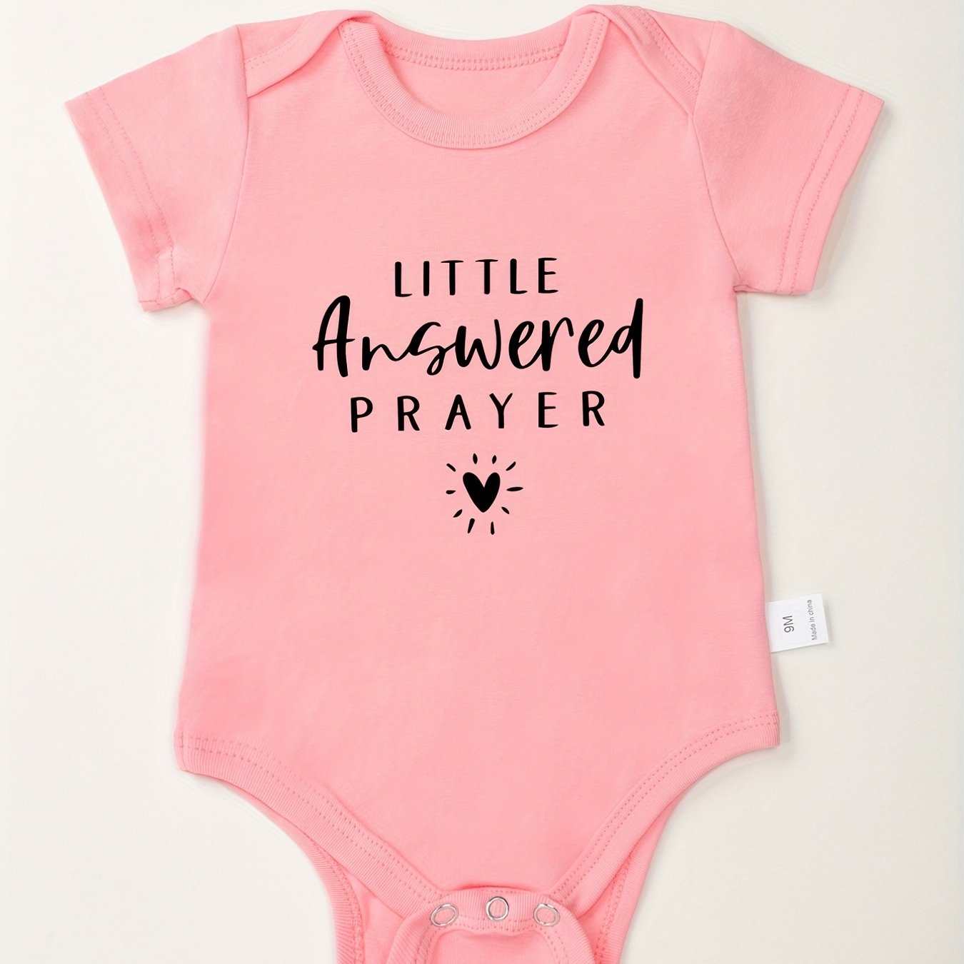 Little Answered Prayer Christian Baby Onesie claimedbygoddesigns