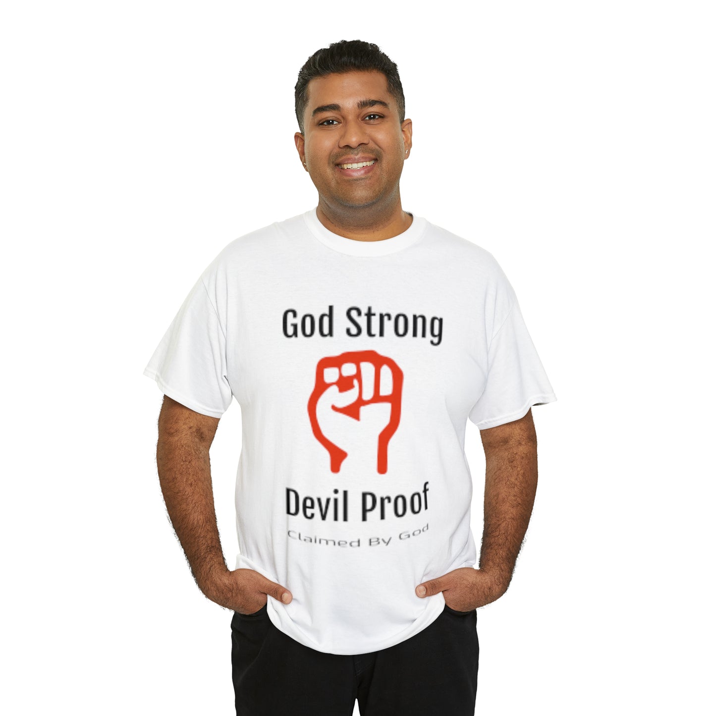 God Strong Devil Proof Unisex Heavy Cotton Tee