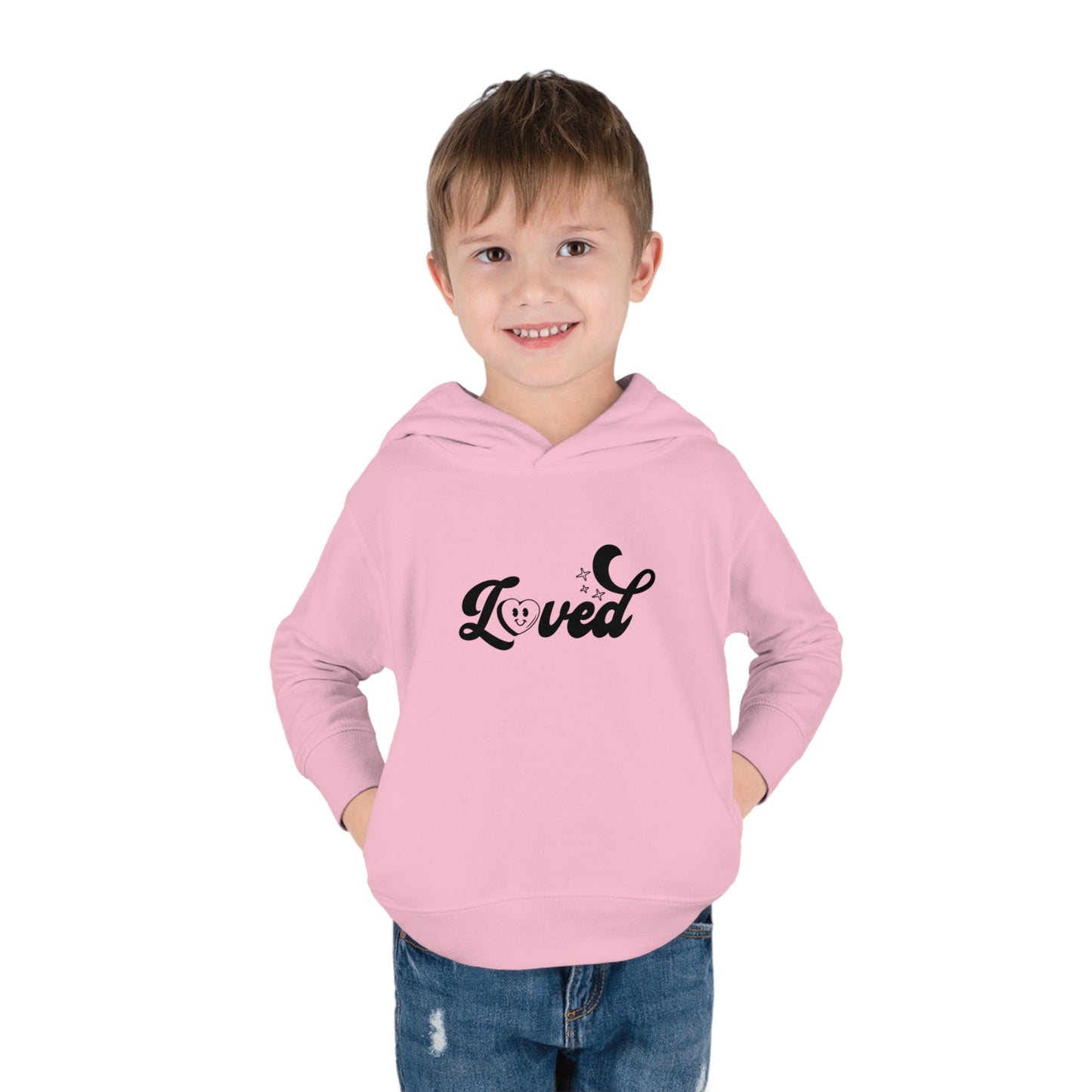 Romans 5:8 You Are Loved More Than You Will Ever Know Christian Toddler Pullover Fleece Hooded Sweatshirt