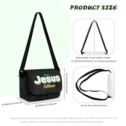 I'm A Jesus Follower Christian Kids Flap Crossbody Bag