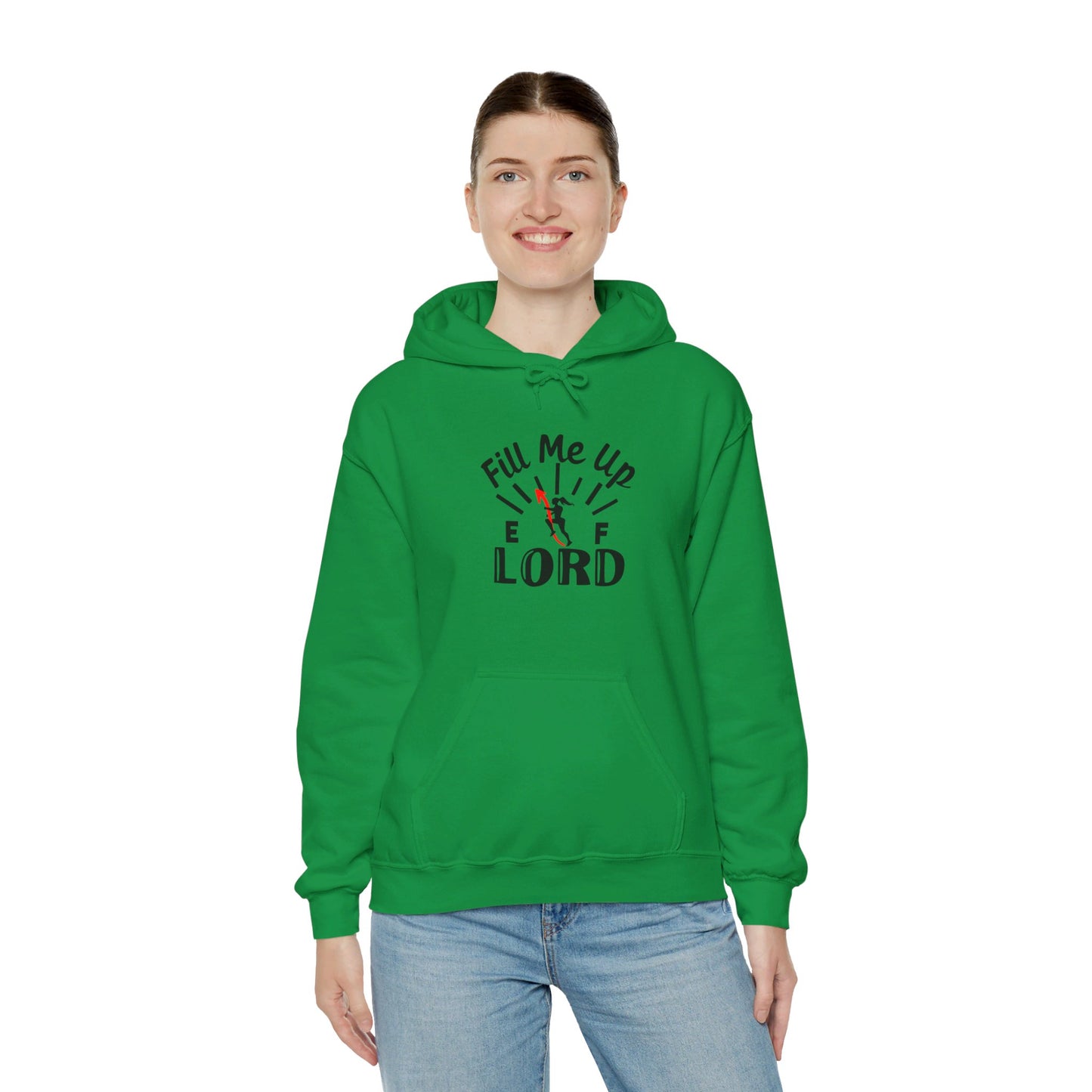 Fill Me Up Lord Funny Unisex Christian Pullover Hooded Sweatshirt