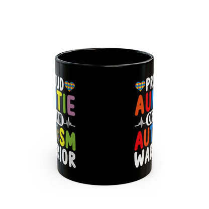 Proud Auntie Autism Warrior coffee mug