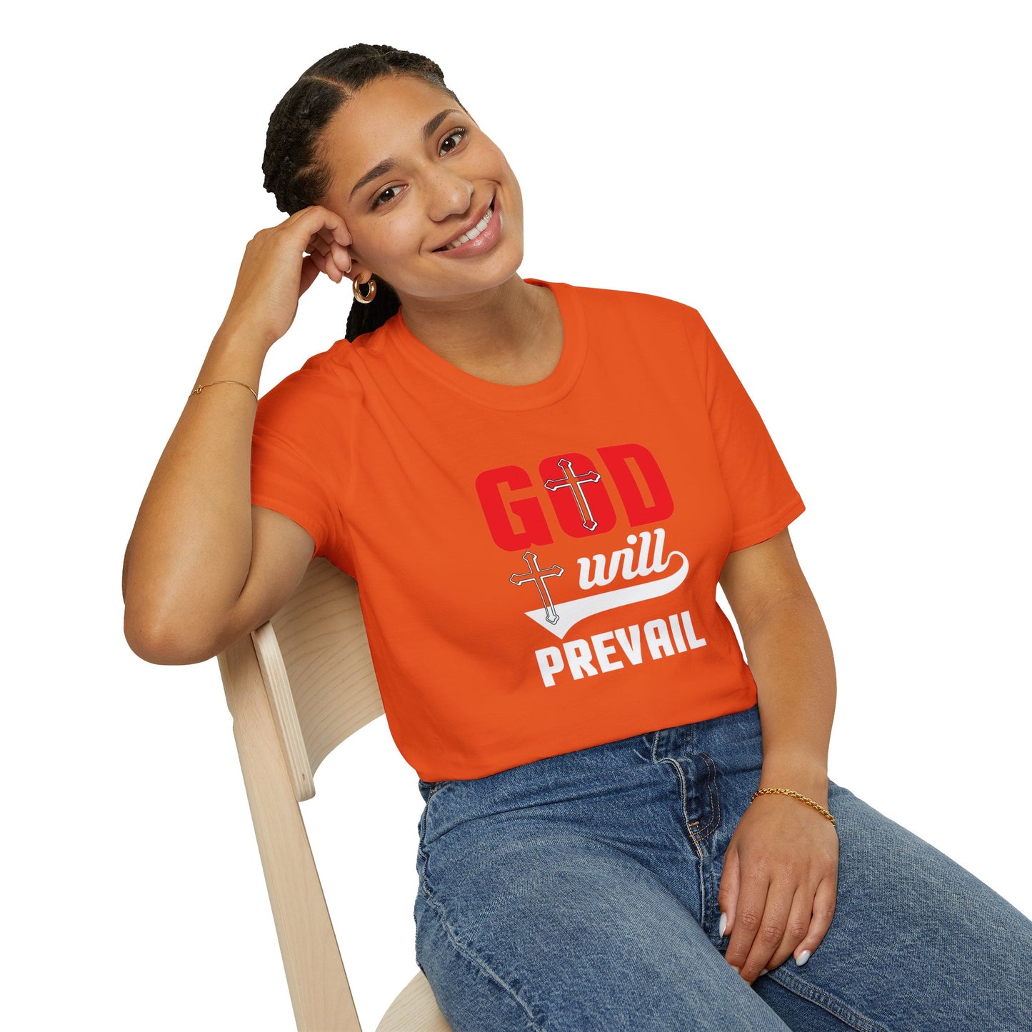 God Will Prevail Christian Unisex T-shirt