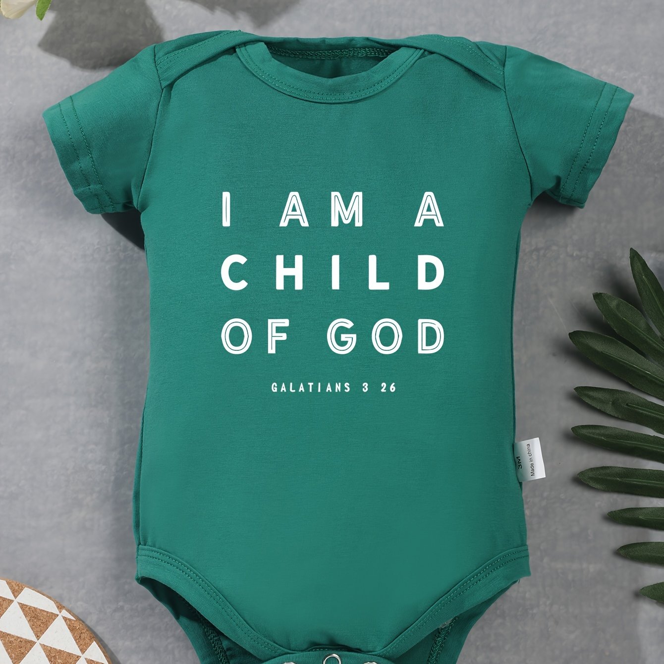 I Am A Child Of God Christian Baby Onesie claimedbygoddesigns