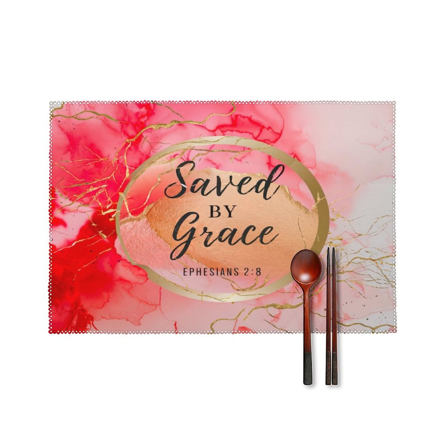 Saved By Grace Christian Table Placemat Set of 4