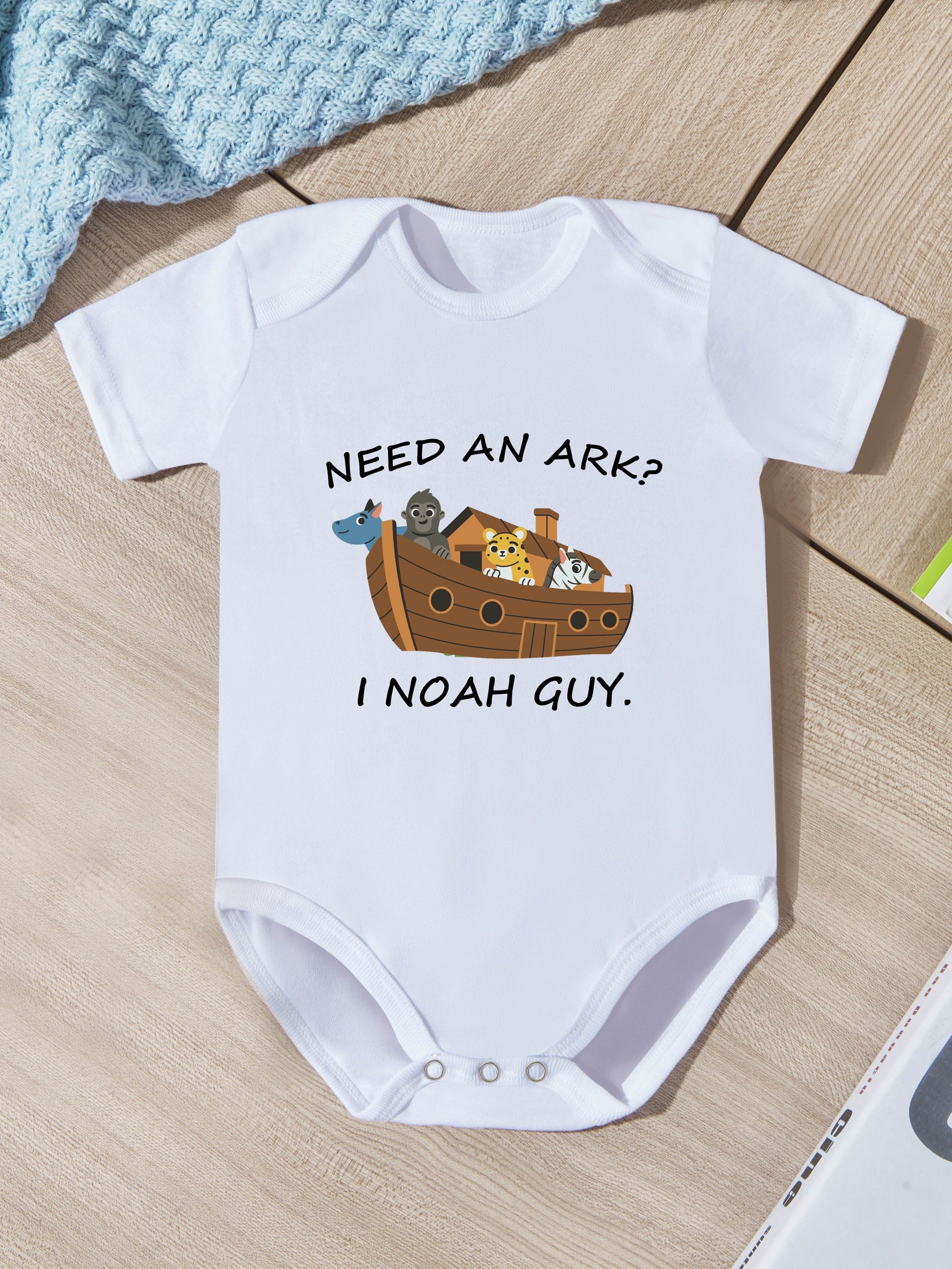 Need An Ark? I Noah Guy Christian Baby Onesie claimedbygoddesigns