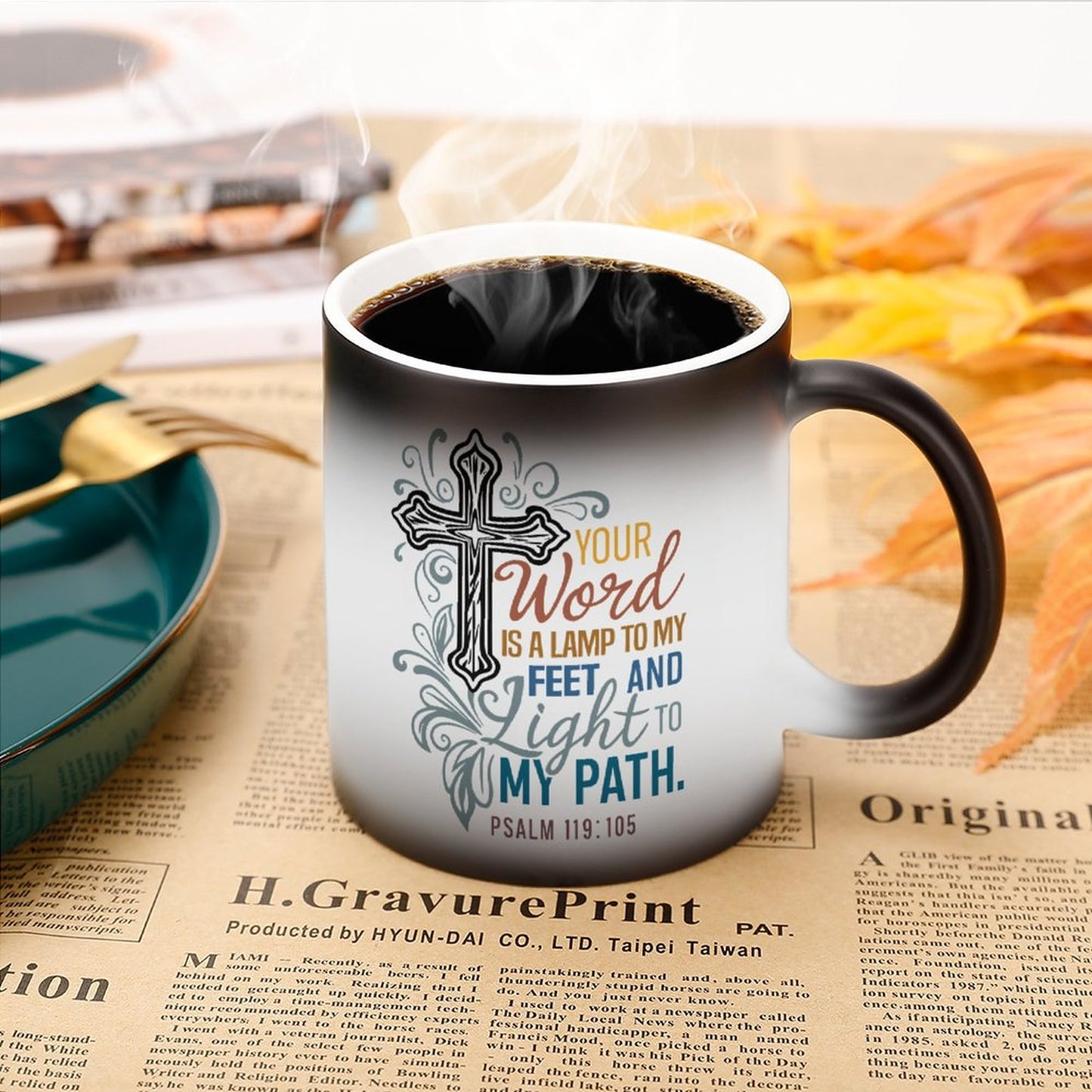 Your Word Is A Lamp To My Feet And Light To My Path Christian Color Changing Mug (Dual-sided)