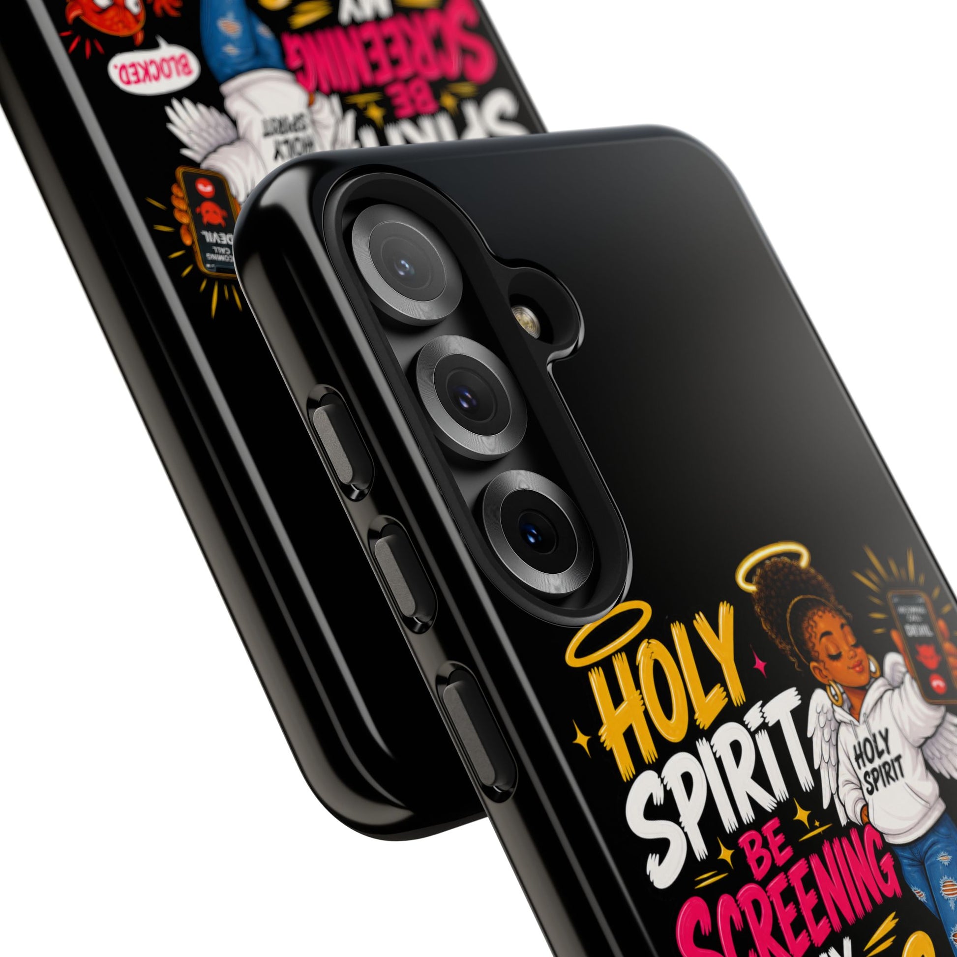 Phone Case — "Holy Spirit Be Screening My Calls" Christian Protective Tough Case - ClaimedbyGodDesigns