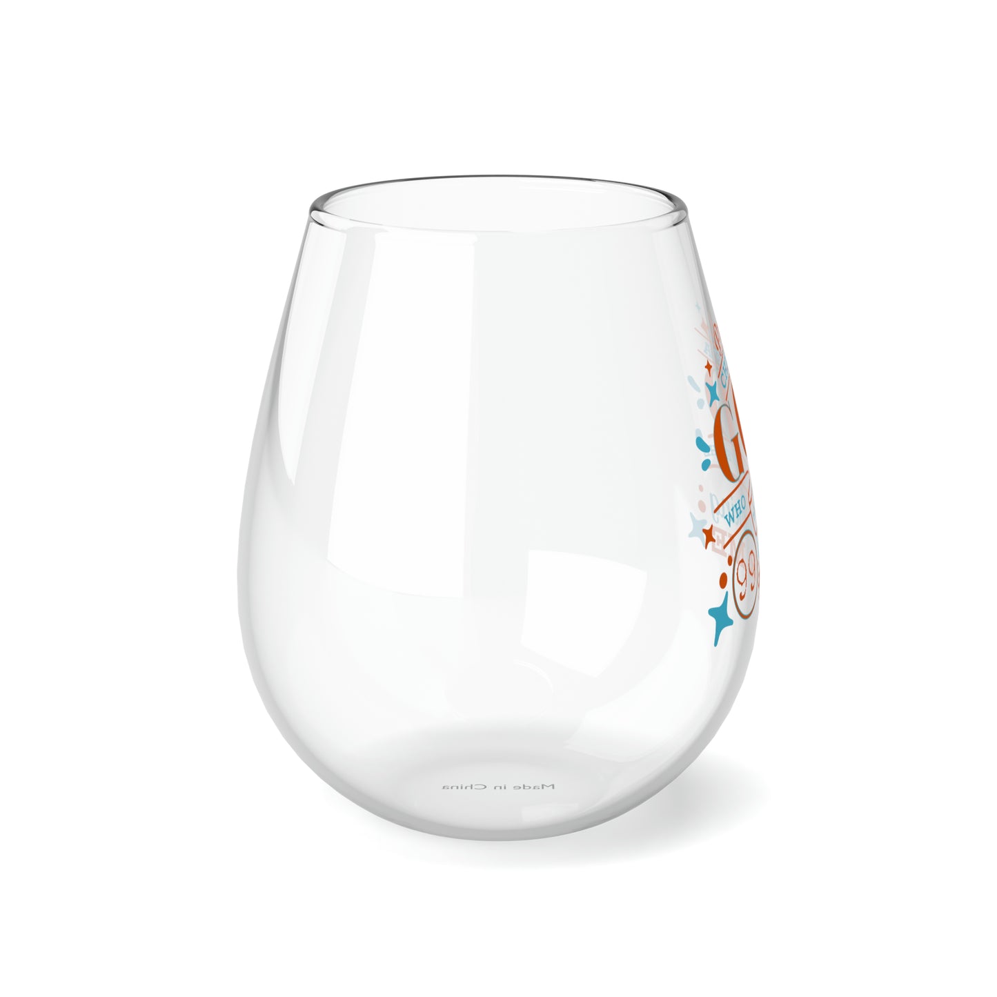 Proud Child Of A God Who Would Leave The 99 Looking For Me Stemless Wine Glass, 11.75oz