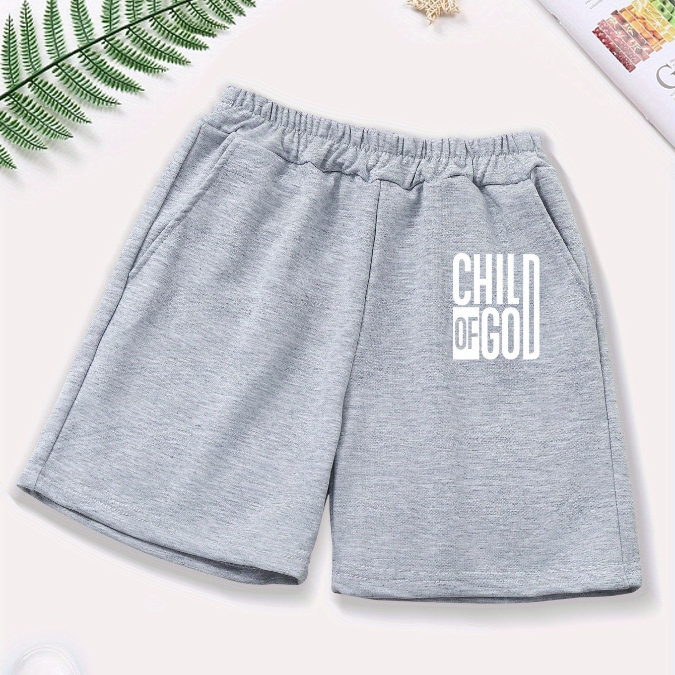 Child Of God Youth Christian Shorts claimedbygoddesigns