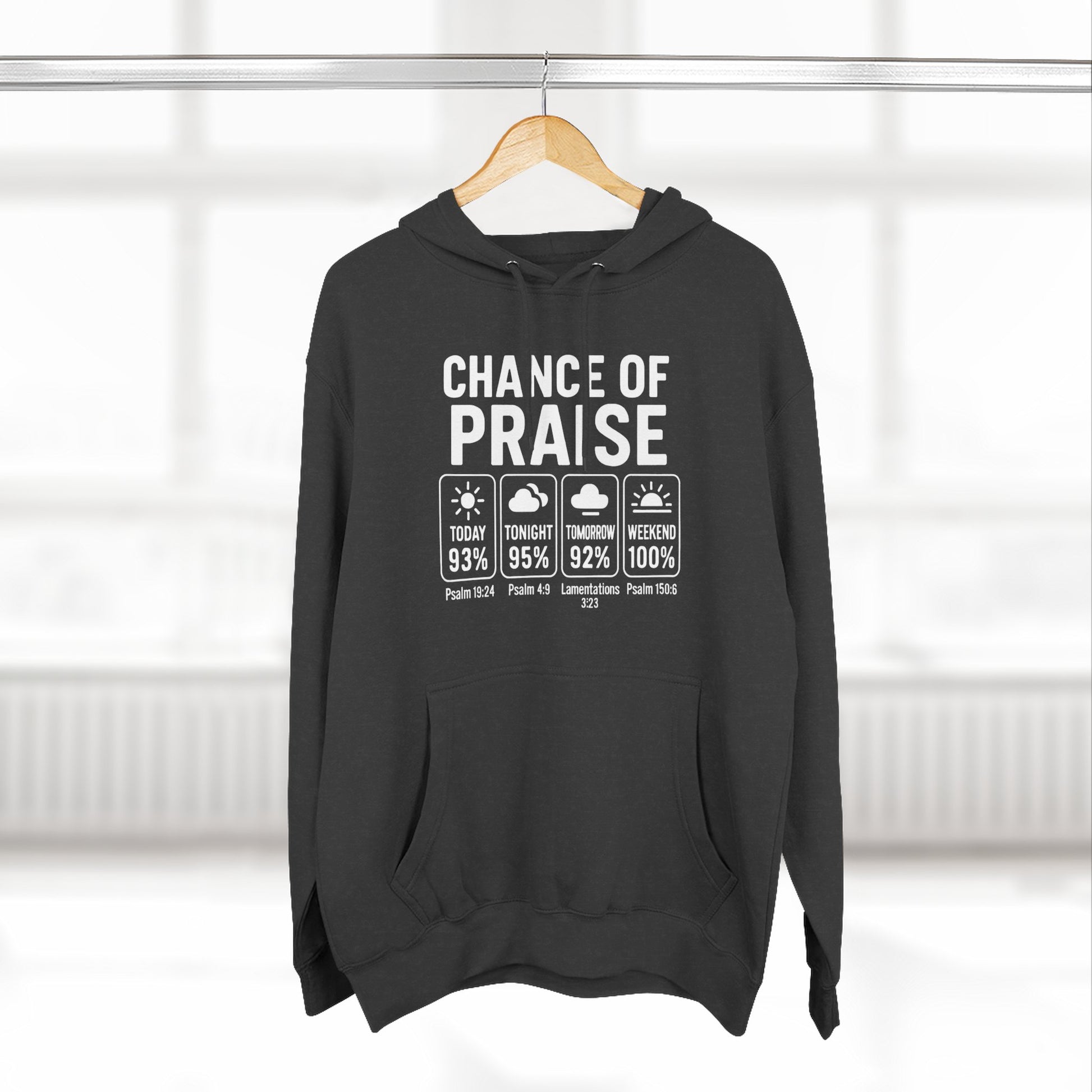 Inspirational Unisex Fleece Hoodie for Everyday Blessings, Praise Hoodie, Faith Apparel, Cozy Gift for Friends, Spiritual Wear - ClaimedbyGodDesigns