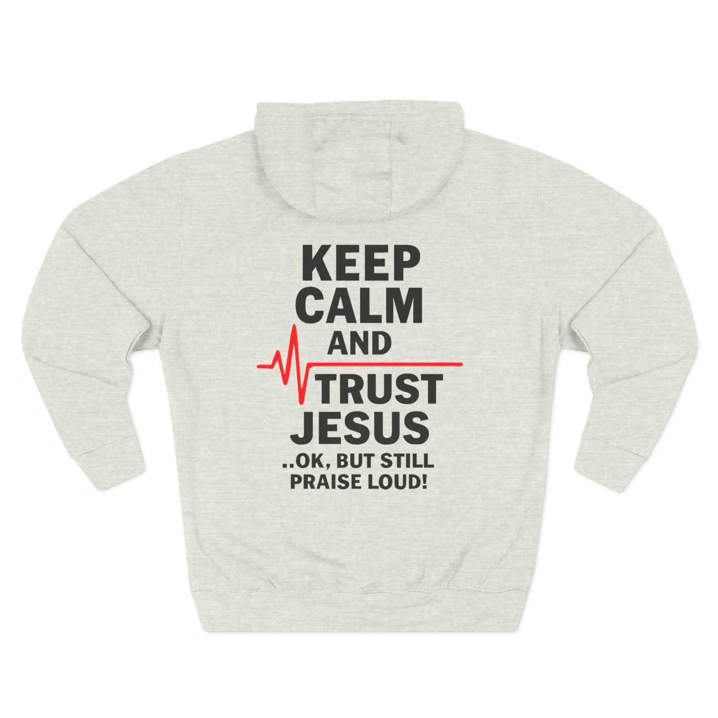 Keep Calm Trust Him Unisex Hoodie | Faith Sweatshirt, Christian Apparel, Inspirational Gift, Religious Hoodie, Bible Verse Clothing