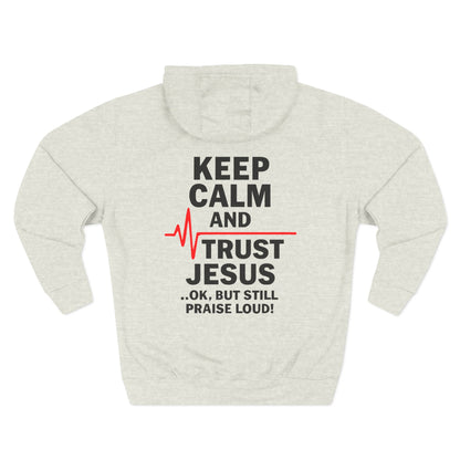 Keep Calm Trust Him Unisex Hoodie | Faith Sweatshirt, Christian Apparel, Inspirational Gift, Religious Hoodie, Bible Verse Clothing
