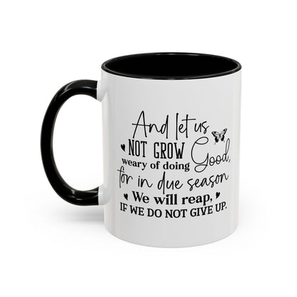 Christian Ceramic Mug - Due Season Accent Coffee Mug (11, 15oz)