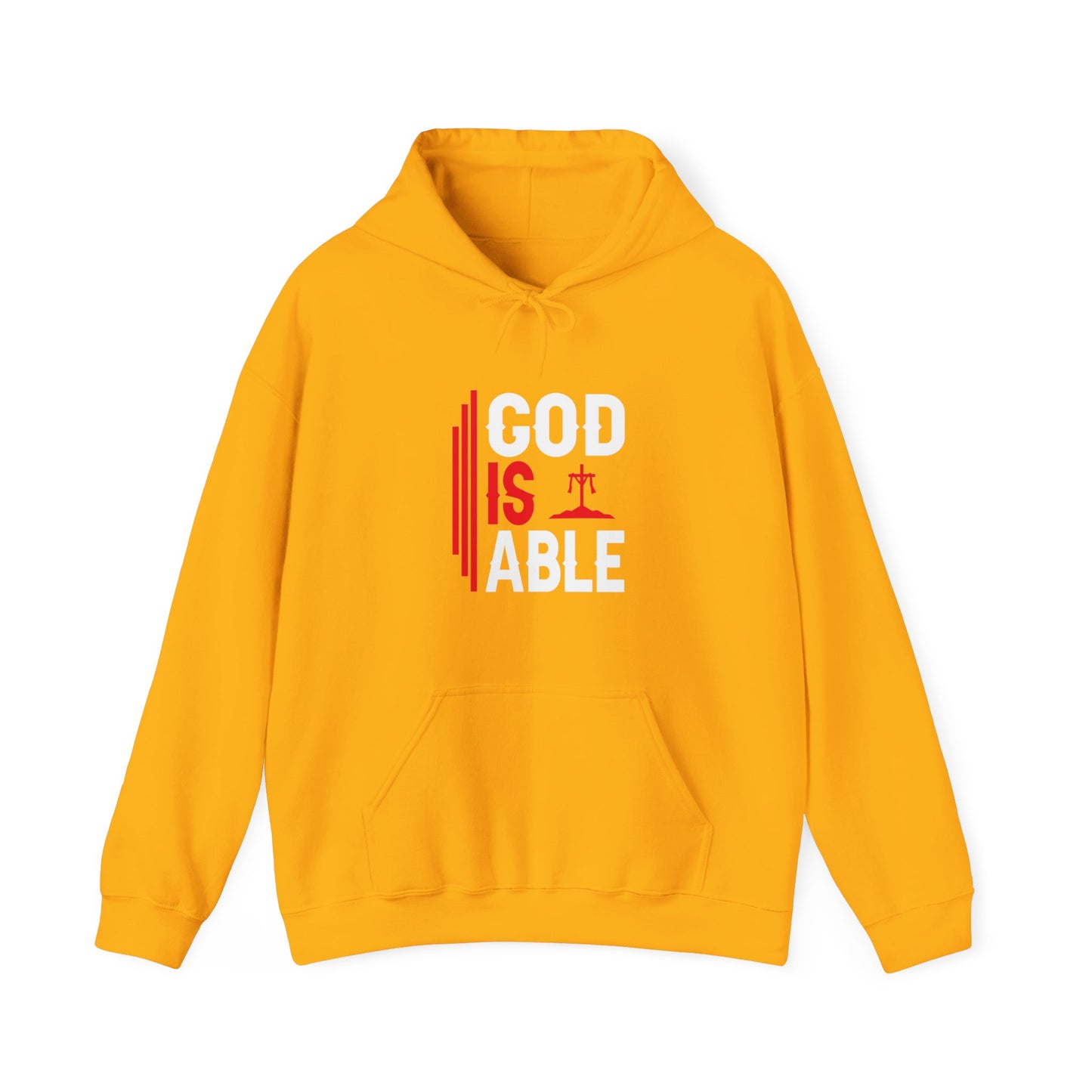 God Is Able Unisex Christian Hooded Pullover Sweatshirt