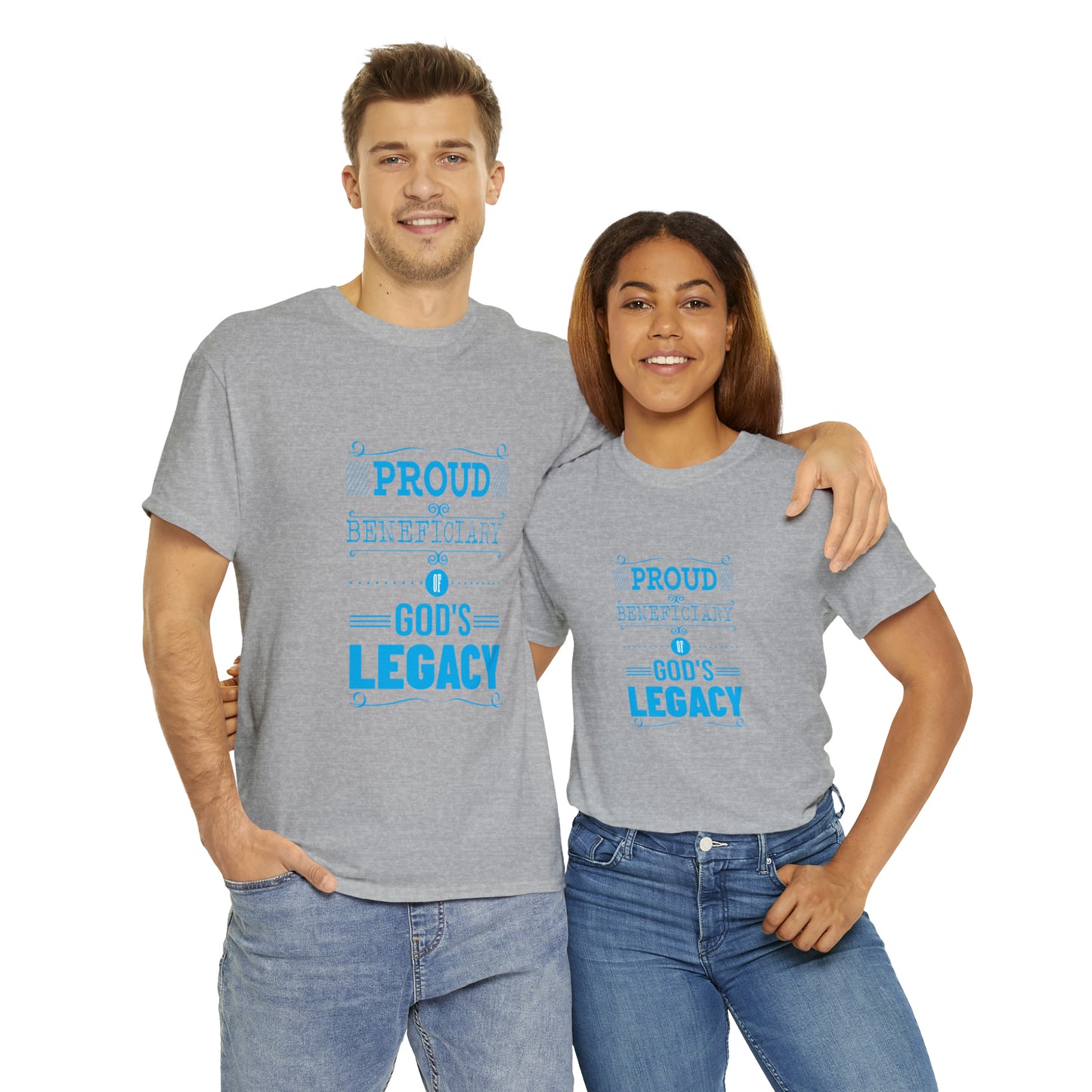 Proud Beneficiary Of God's Legacy Unisex Heavy Cotton Tee