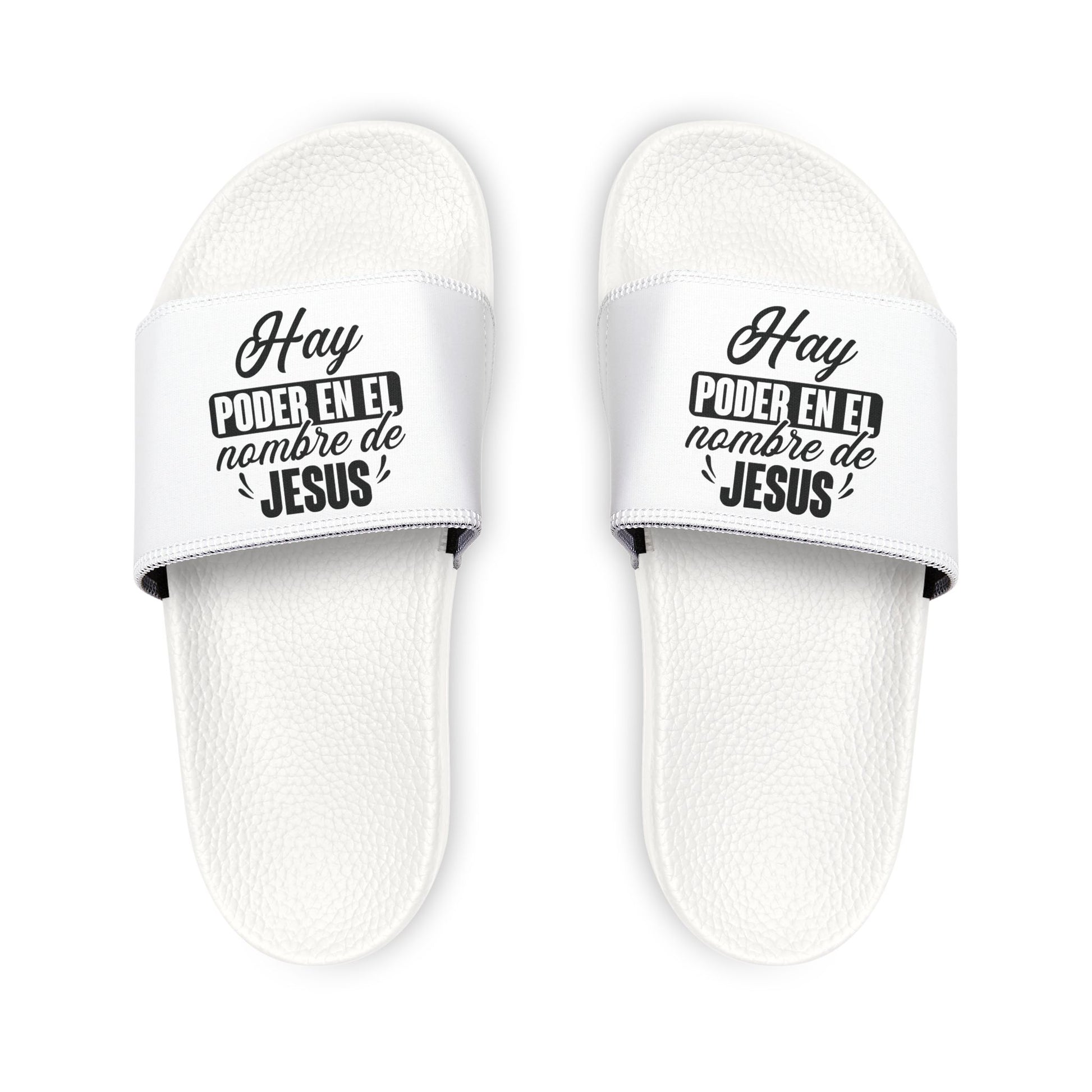 Faith - Inspired Youth Spanish Sandals | Summer Footwear, Vacation Slides, Casual Shoes, Christian Gifts for Kids, Stylish Comfort - ClaimedbyGodDesigns