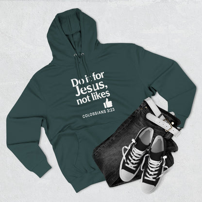 Christian Unisex Fleece Hooded Sweatshirt, Inspirational Hoodie, Do It for Him Pullover, Religious Gift, Cozy Faith Apparel - ClaimedbyGodDesigns