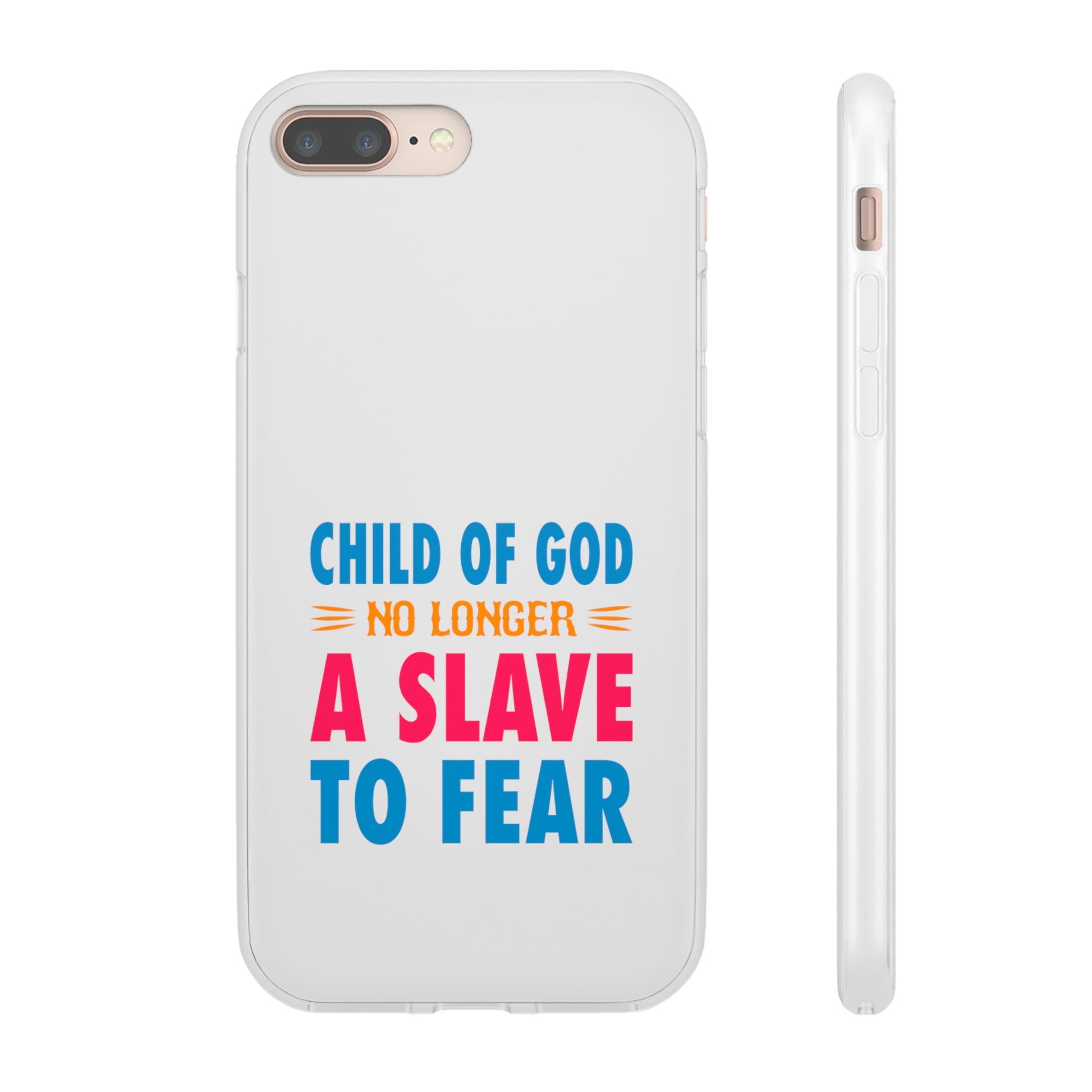 Child Of God No Longer A Slave To Fear Christian Flexi Phone Case Printify