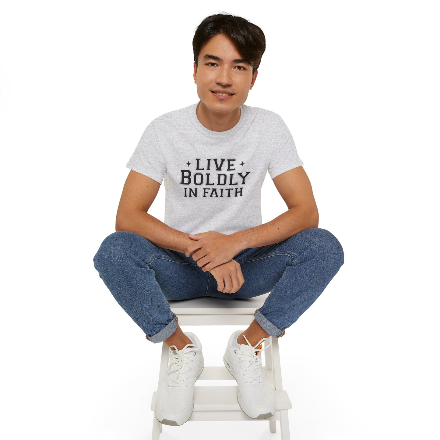 LIVE BOLDLY IN FAITH Unisex Christian Ultra Cotton Tee Printify