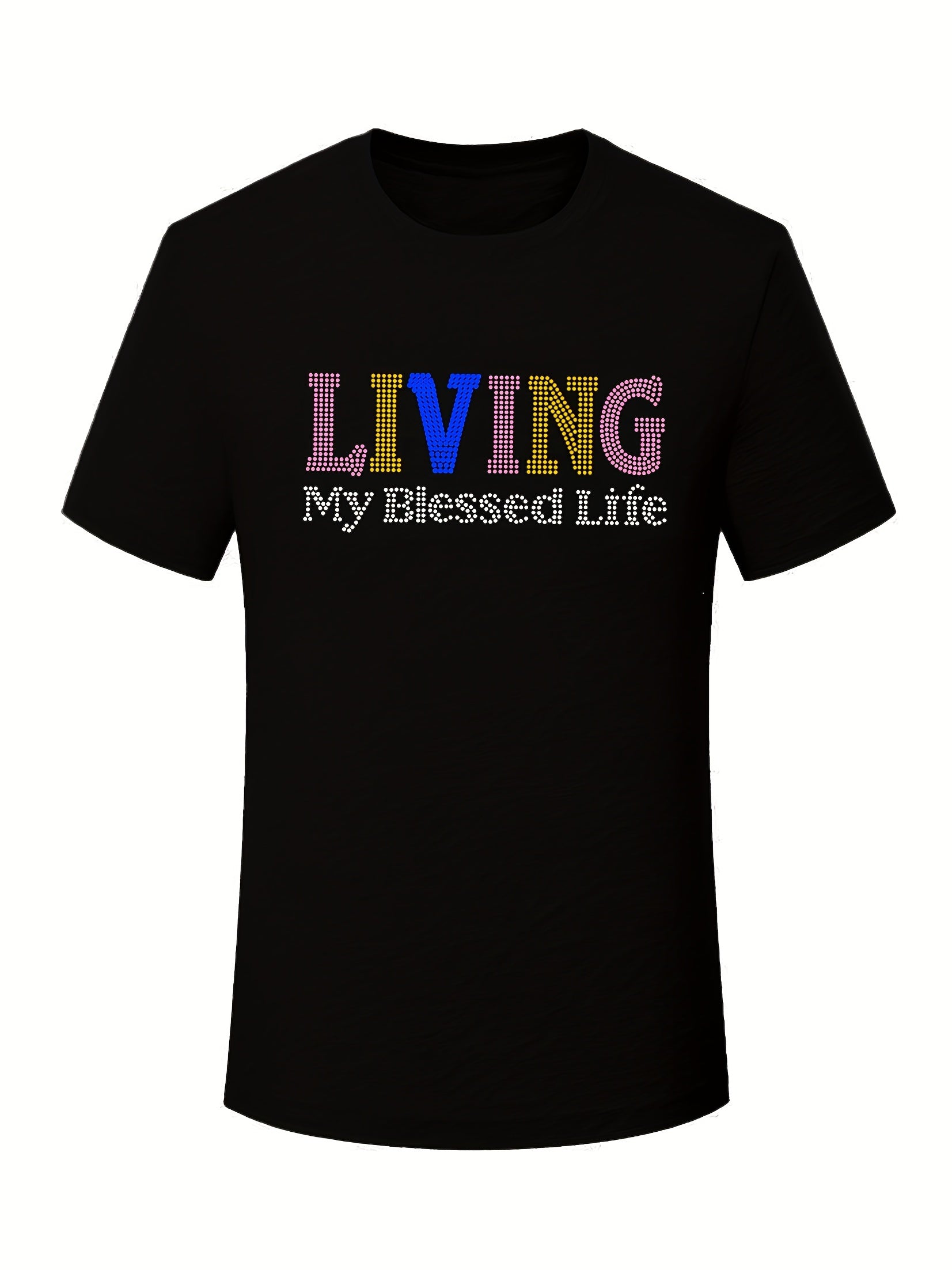 Living My Blessed Life Plus Size Women's Christian T-shirt claimedbygoddesigns