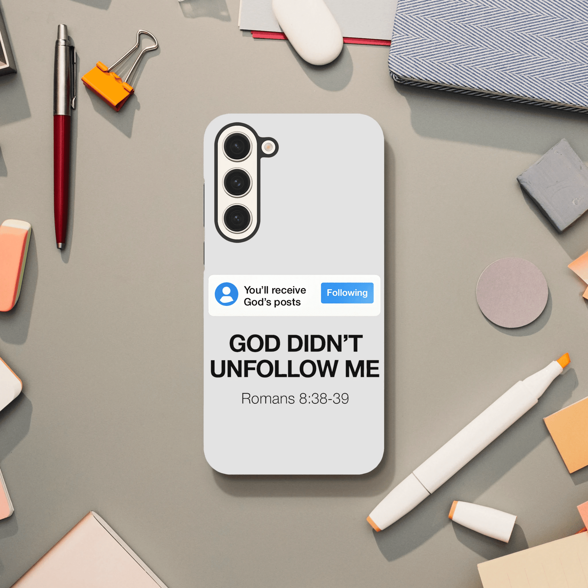 He Didn’t Unfollow Me Samsung Christian Tough Phone Case case - ClaimedbyGodDesigns
