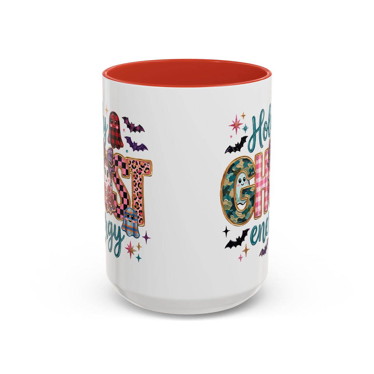 Accent Christian Coffee Mug — "Holy Ghost Energy" Halloween Cute Spooky Ceramic Mug (11/15oz)