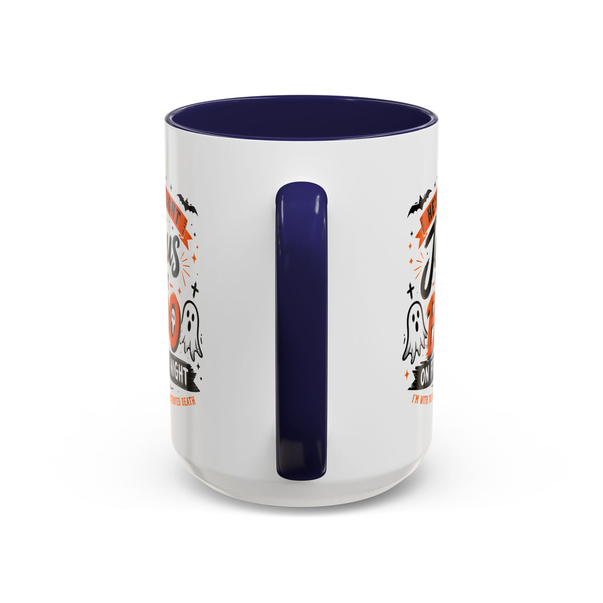 Christian Coffee Mug — "He's My Light, Jesus Is My Boo" Halloween Accent Mug