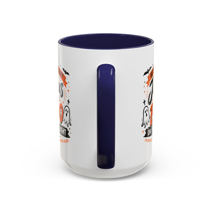 Christian Coffee Mug — "He's My Light, Jesus Is My Boo" Halloween Accent Mug