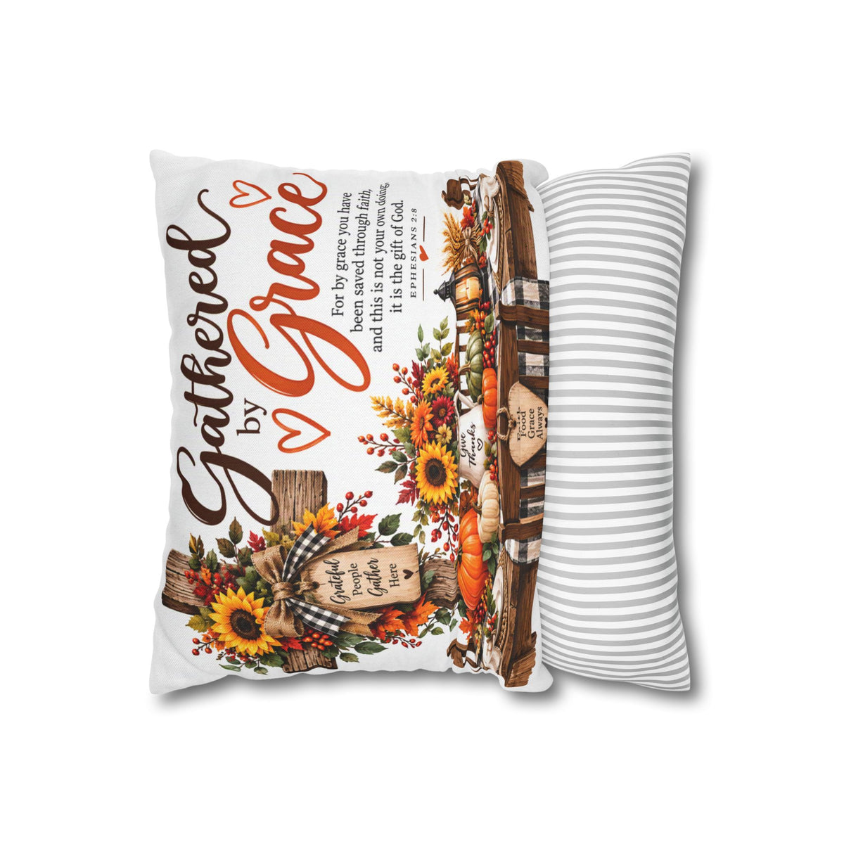 Gathered by Grace Farmhouse Fall Pillow