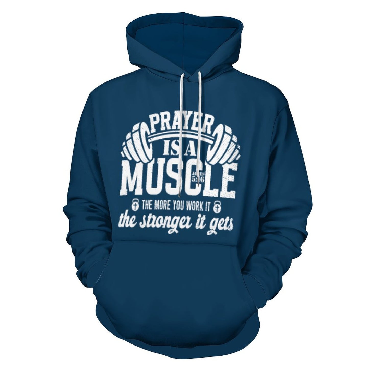 Prayer Is A Muscle Women's Christian Pullover Hooded Sweatshirt