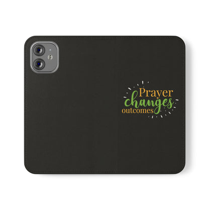 Prayer Changes Outcomes Phone Flip Cases - ClaimedbyGodDesigns