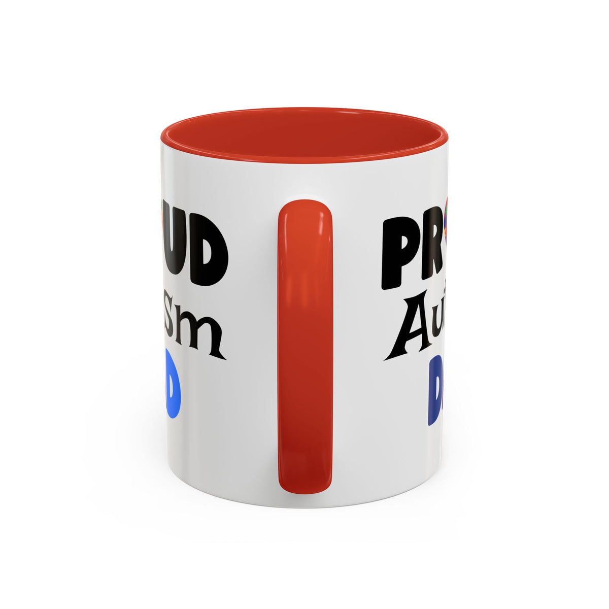 Proud Autism Dad Accent Coffee Mug - Perfect Gift for Fathers