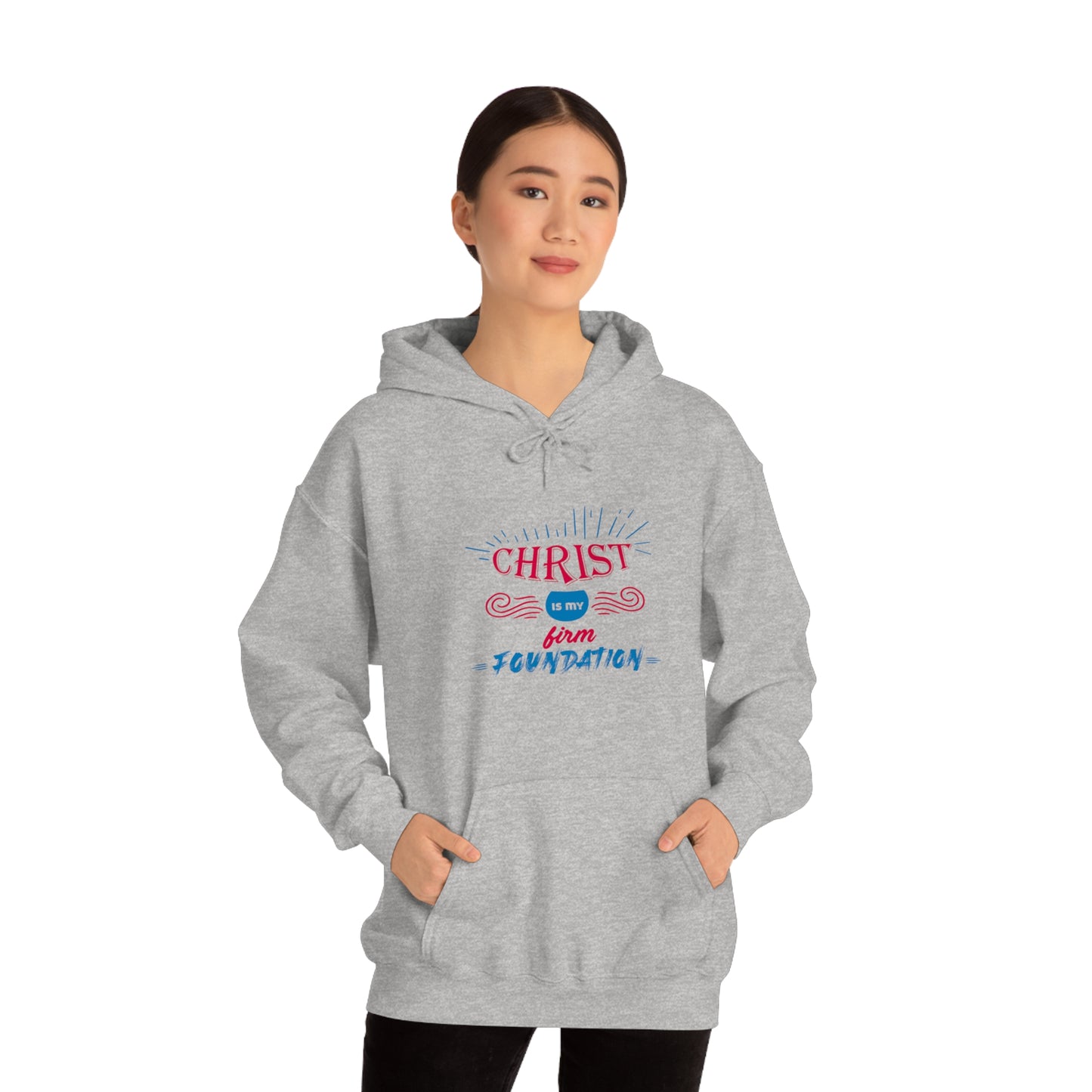 Christ Is My Firm Foundation Unisex Hooded Sweatshirt