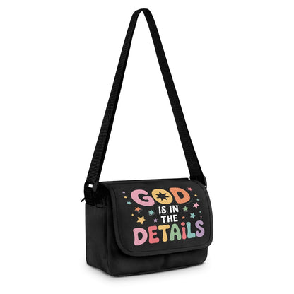 God Is In The Details Christian Kids Flap Crossbody Bag