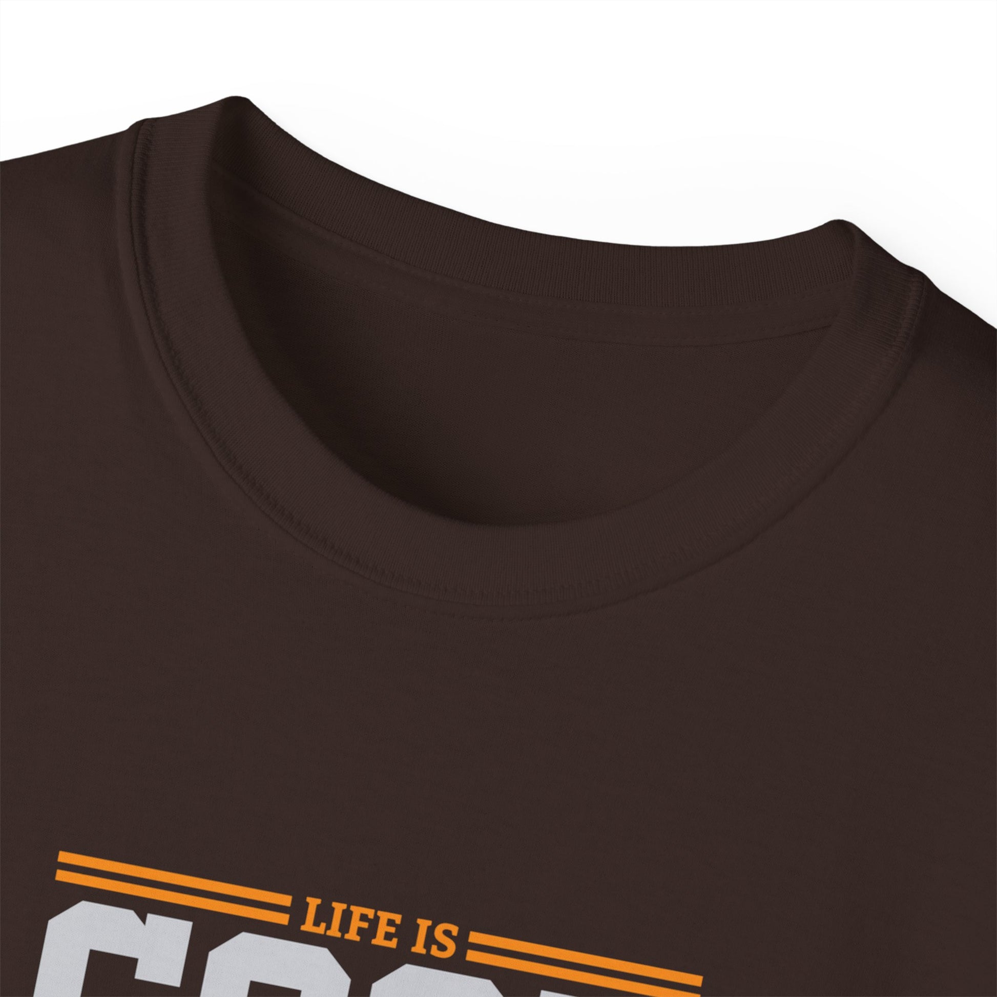 Life Is Good Because God Is Great Unisex Christian Ultra Cotton Tee Printify