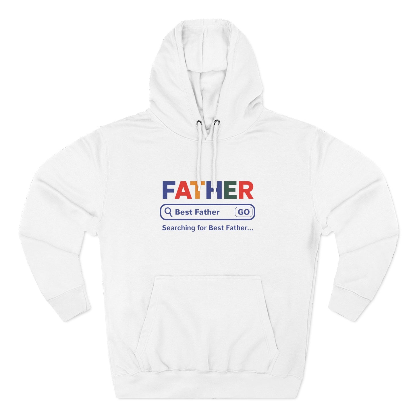 Father's Day Three - Panel Fleece Hoodie, Gift for Dad, Best Father Hoodie, Personalized Father Sweatshirt, Cute Dad Attire - ClaimedbyGodDesigns