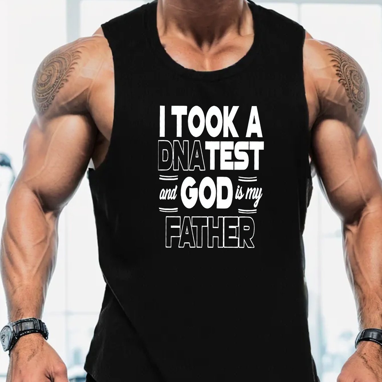I Took A DNA Test & God Is My Father Men's Christian Tank Top claimedbygoddesigns