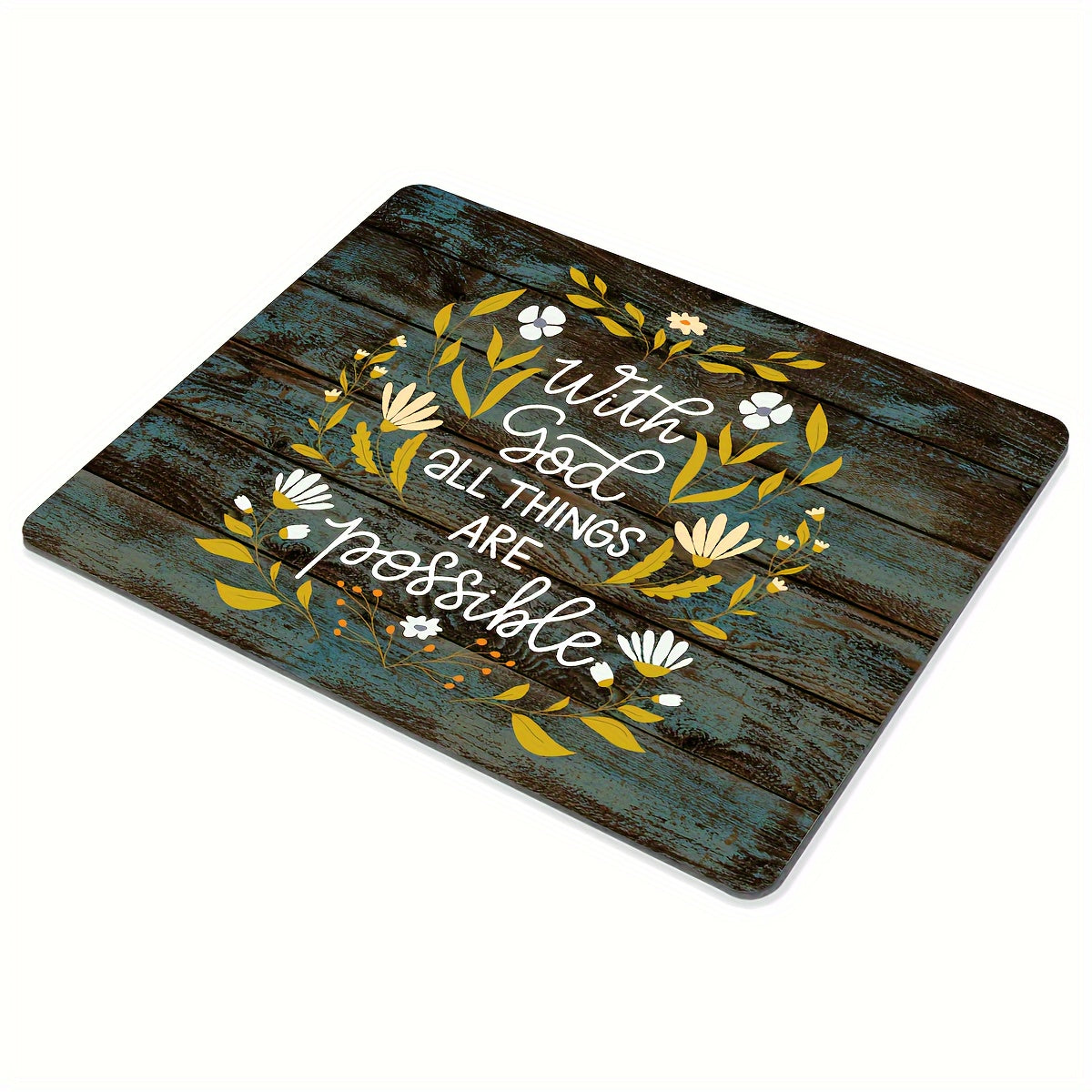 1pc With God All Things Are Possible Christian Computer Mouse Pad claimedbygoddesigns