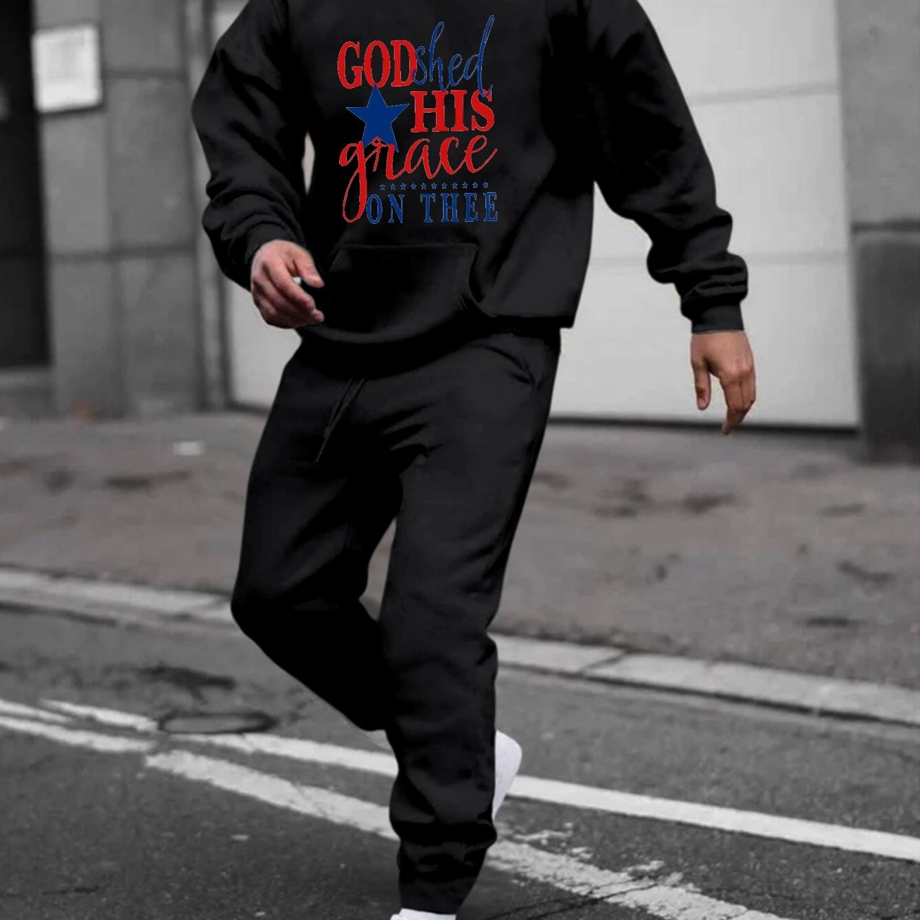 God Shed His Grace On Thee Men's Christian Casual Outfit claimedbygoddesigns