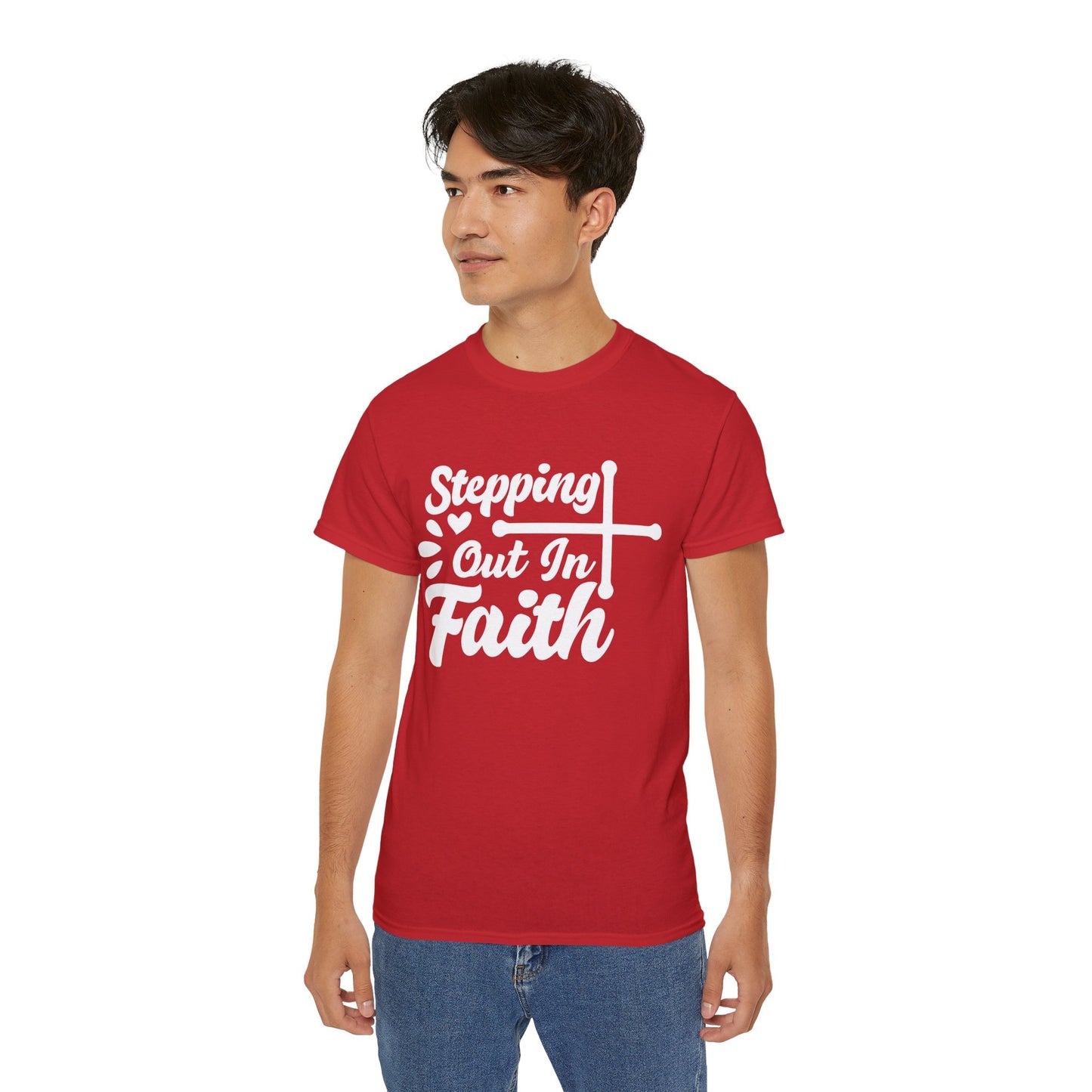 STEPPING OUT IN FAITH Unisex Christian Ultra Cotton Tee Printify