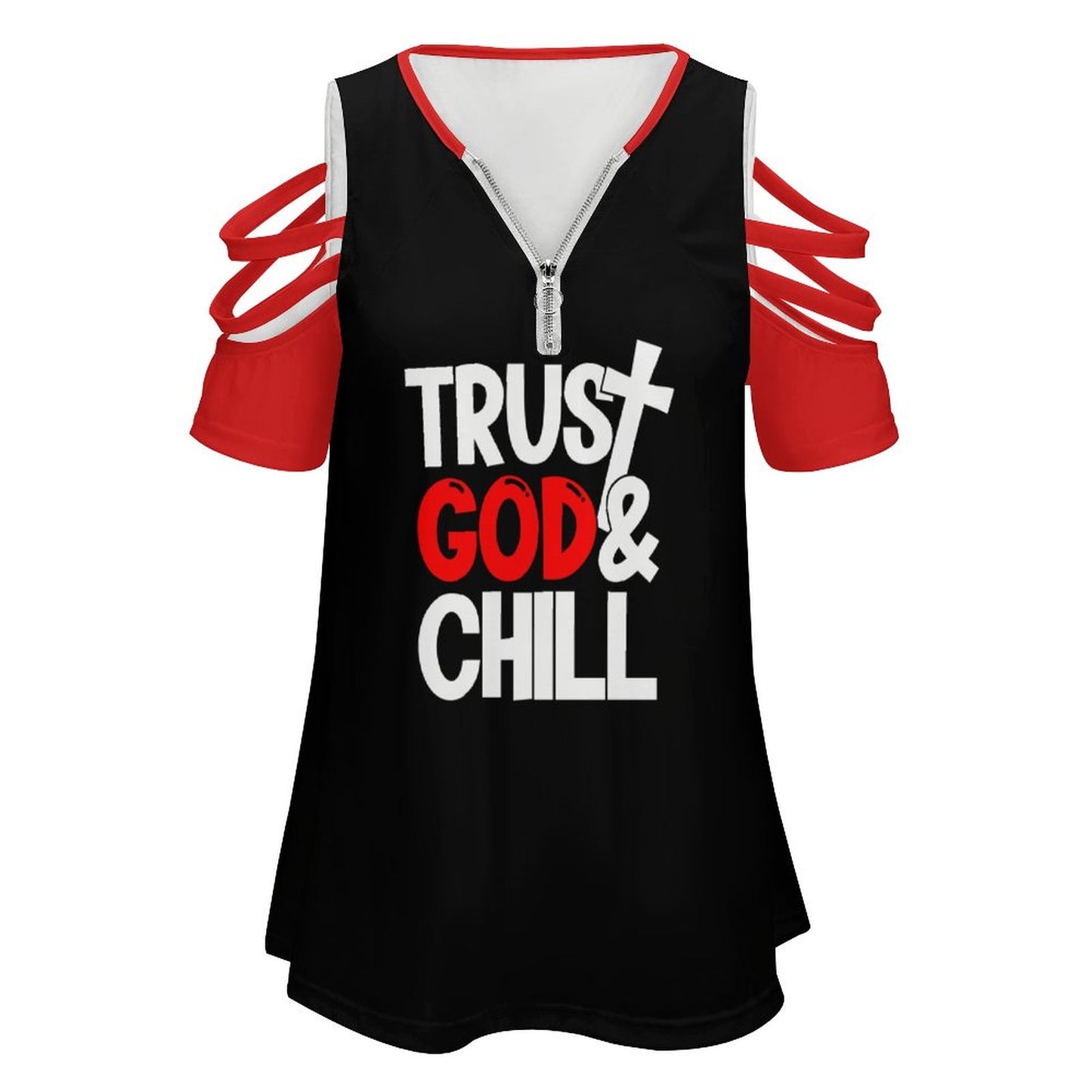 Trust God & Chill Women's Christian T-shirt SALE-Personal Design