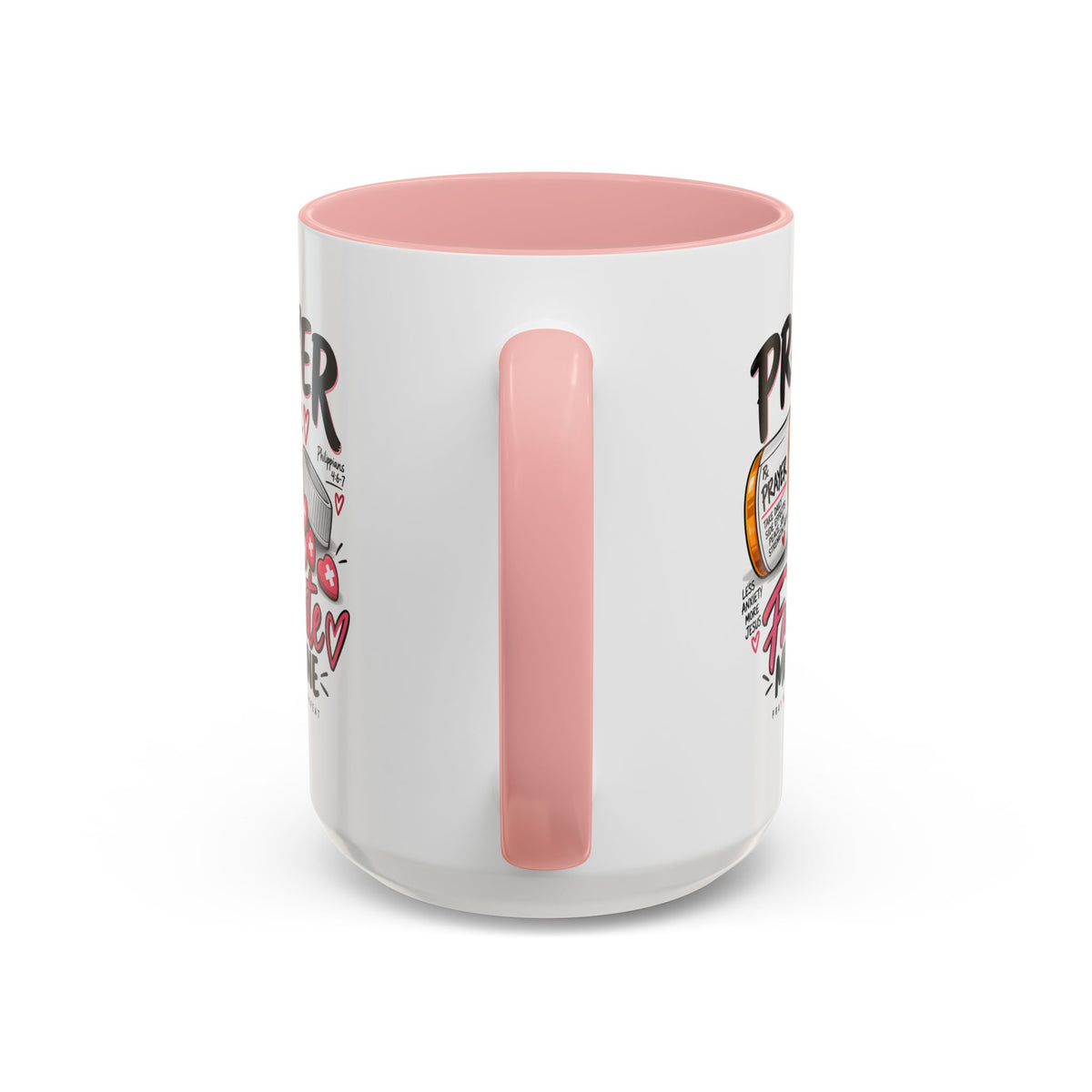 Prayer Is My Favorite Medicine Accent Coffee Mug – Inspirational Religious Gift