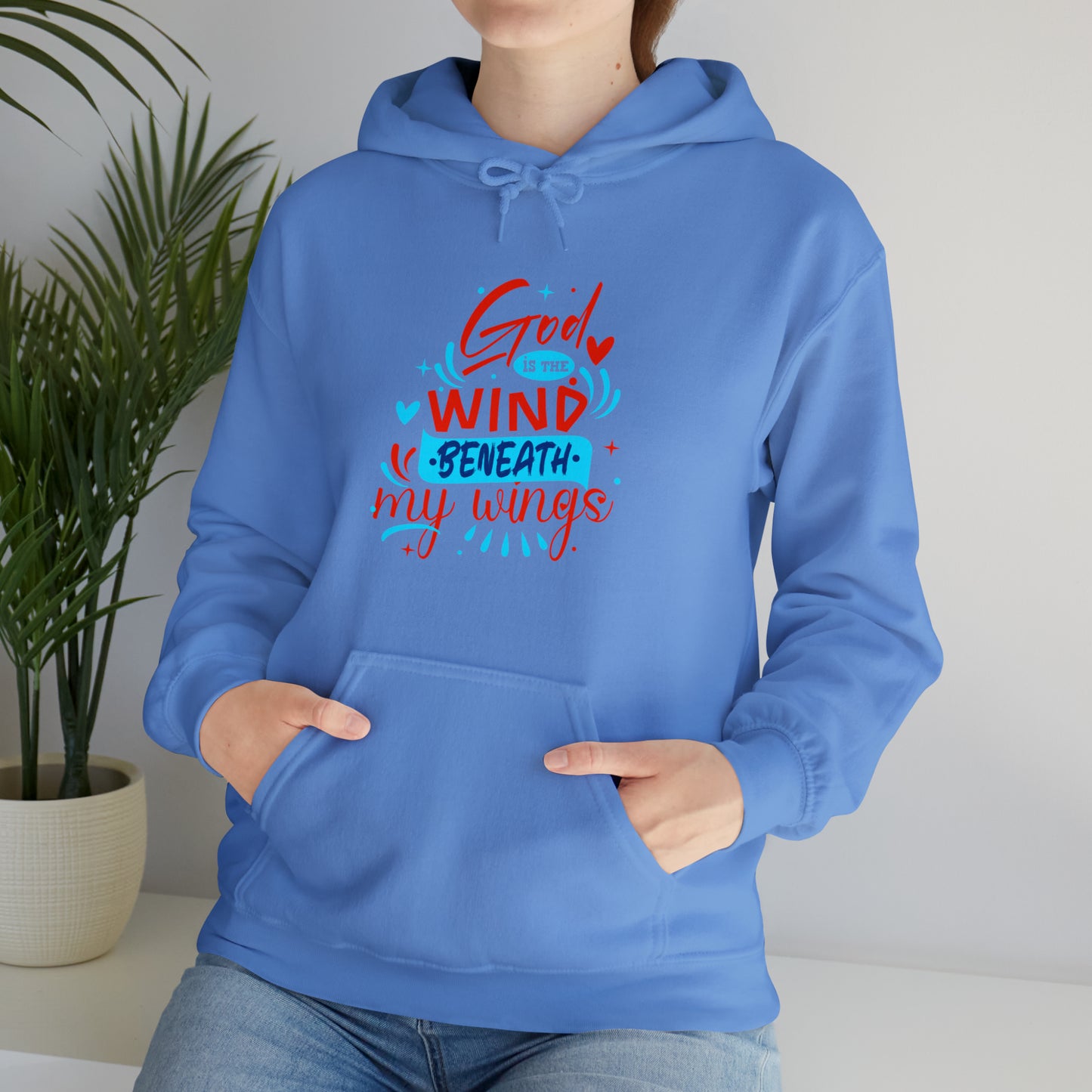 God Is The Wind Beneath My Wings Unisex Hooded Sweatshirt