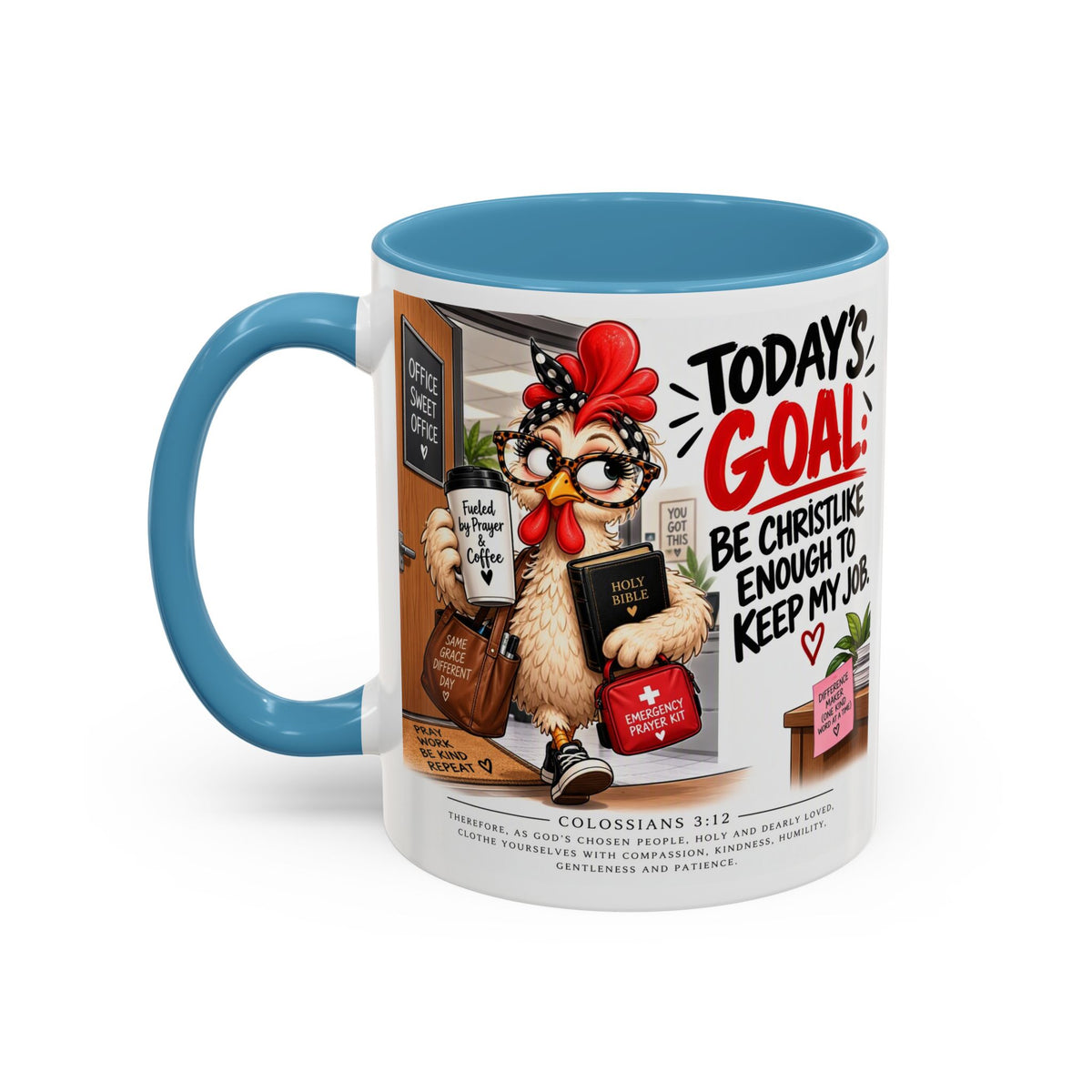 Today's Goal Christian Coffee Mug – Be Christlike Inspirational Bible Verse Mug