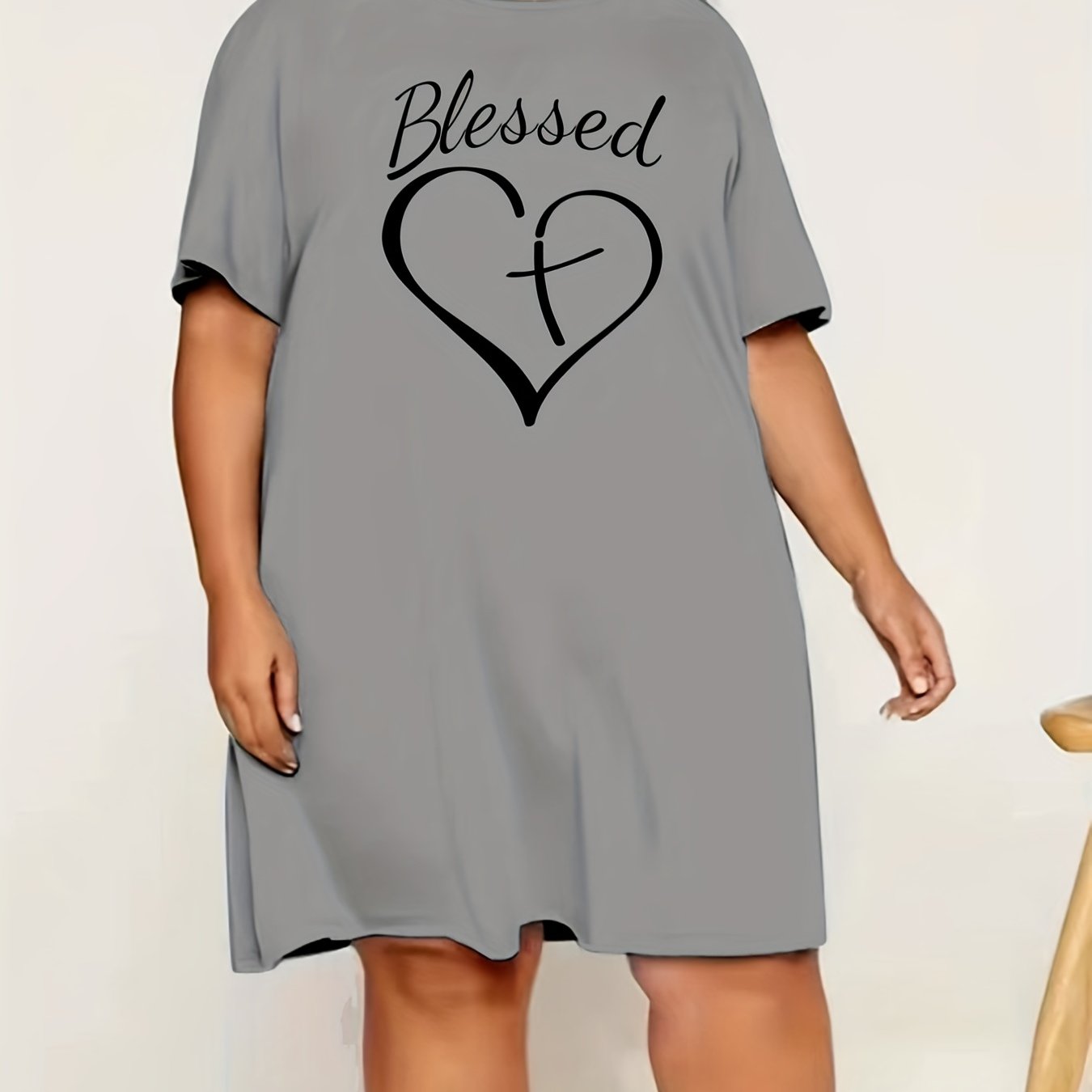 Blessed Plus Size Women's Christian Pajamas claimedbygoddesigns