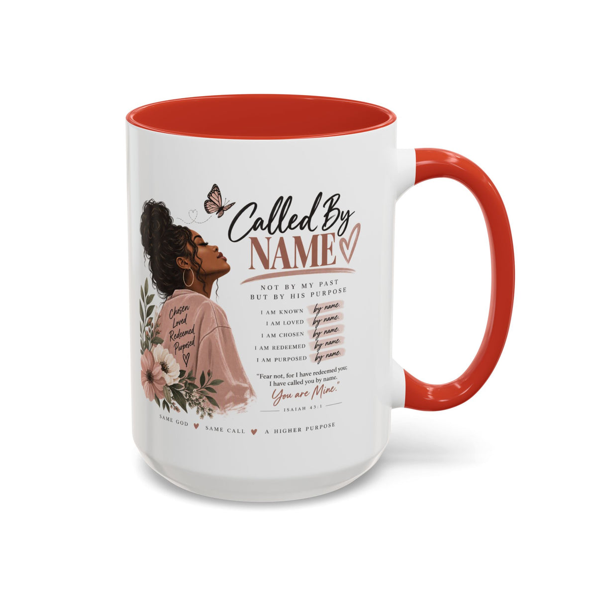 Called By Name Coffee Mug — Inspirational Christian Gift for Her (11/15oz)