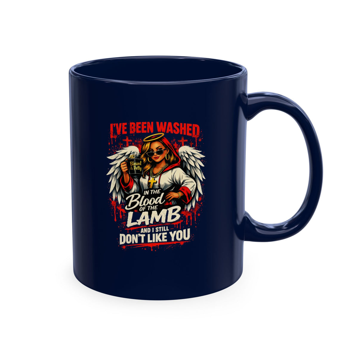 Ceramic Mug — 'I've Been Washed in the Blood of the Lamb' Christian Faith Coffee Cup
