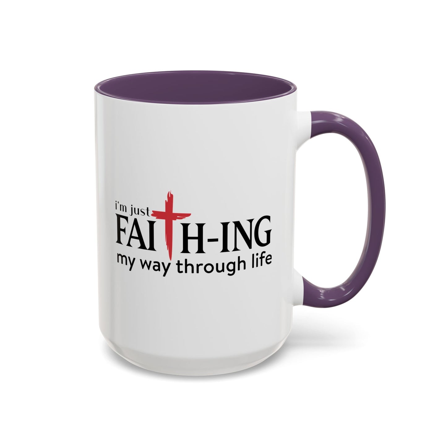 Faith-Inspired Coffee Accent Mug - Motivational Drinkware for Daily Inspiration